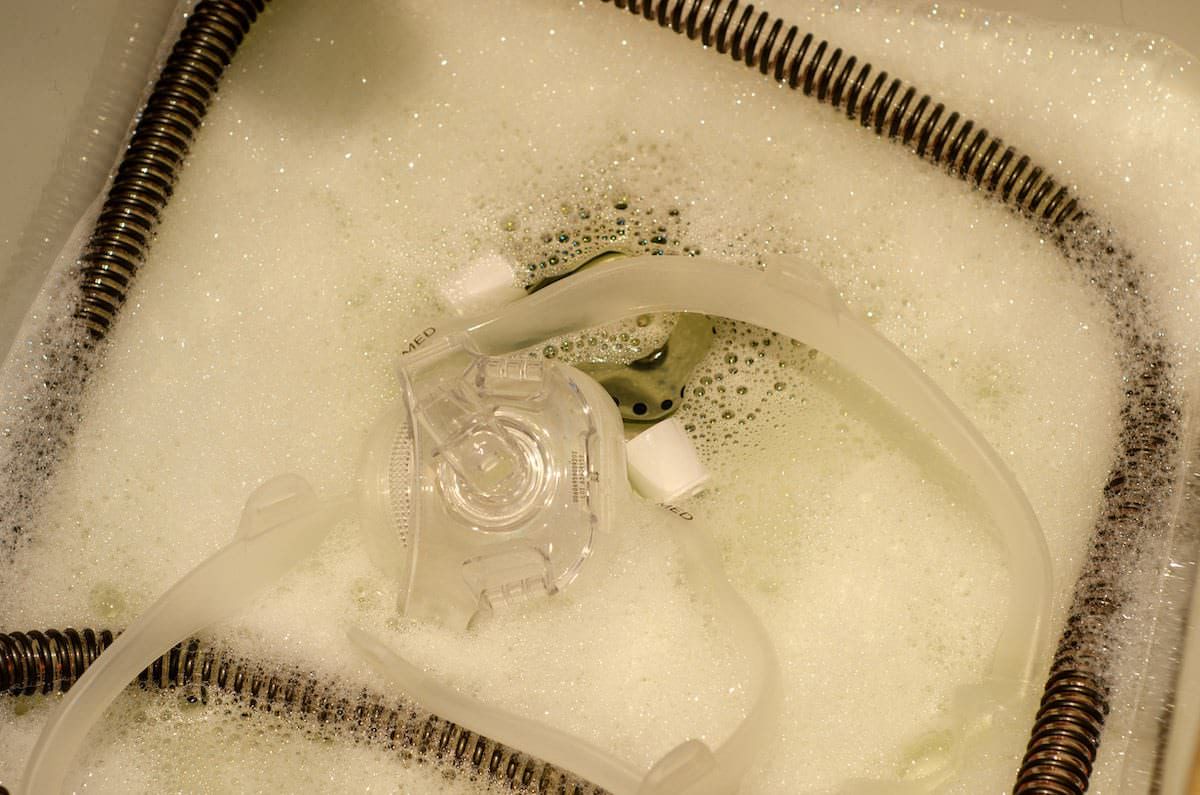 CPAP-Maske reinigen